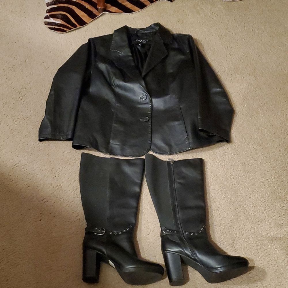 Lane Bryant Genuine Leather Jacket Size 18/20 - Picture 10 of 11